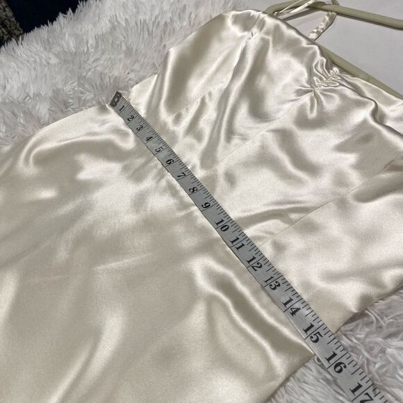 Reformation Venetia Silk Wedding Dress in Ivory Size 12 NEW - Picture 5 of 11